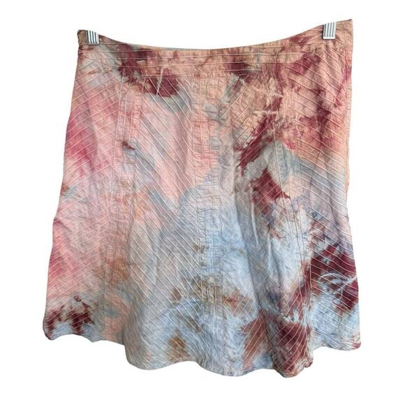 Tie Dye Skirt A-line Rough And Tumble Vintage 8 Whimsical Festival Granola Girl - Picture 2 of 5